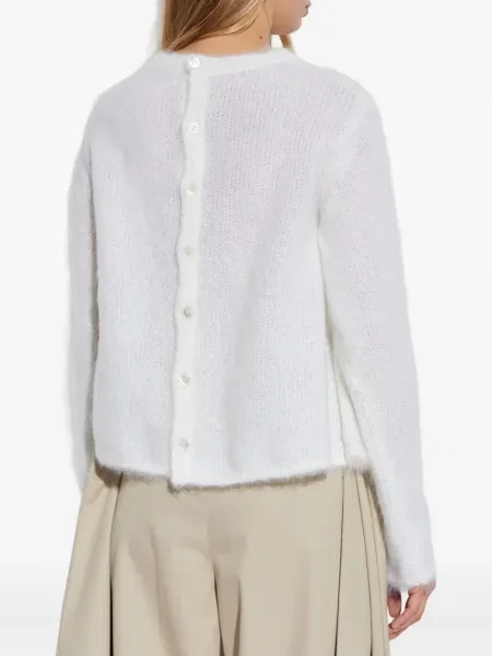 Cardigan Loewe de lână alb