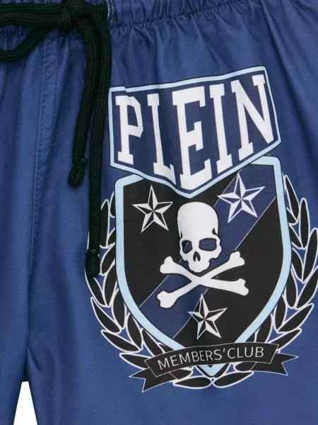 Kąpielówki dziecięce Philipp Plein niebieskie