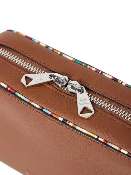 Geantă Paul Smith din piele maro