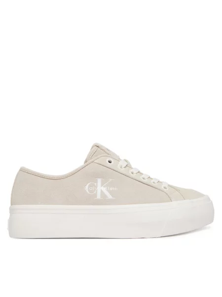 Sneakersy Calvin Klein beżowe