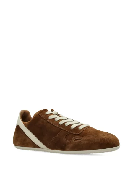 Sneakerși Rick Owens din piele de căprioară maro
