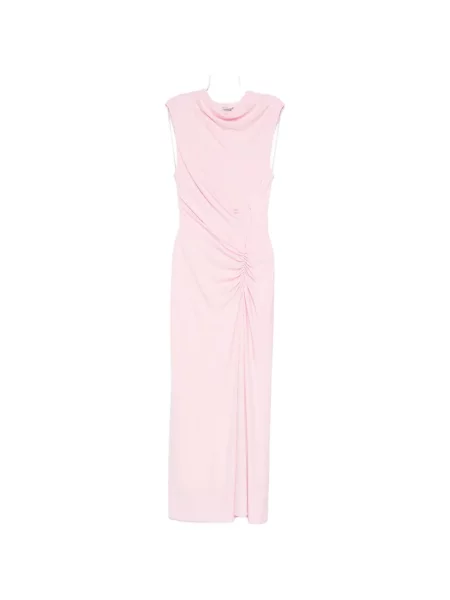 Sukienka midi Simkhai drapowana do kolan garniturowa różowa