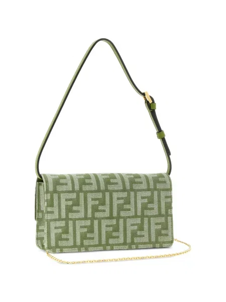 Jacquard kézitáska Fendi zöld