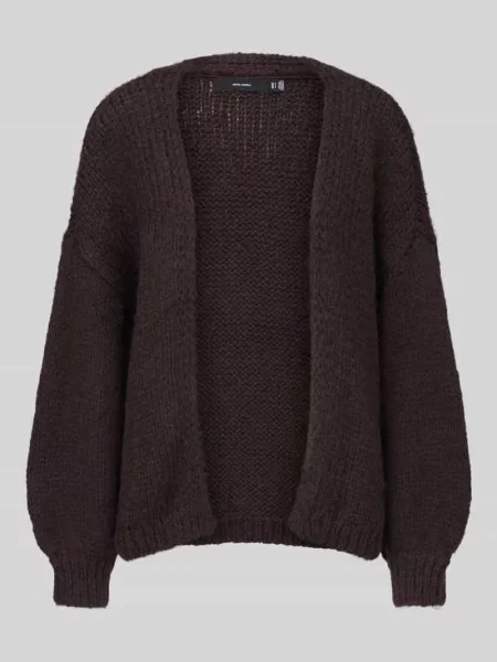 Kardigan rozpinany o kroju loose fit z bufiastymi rękawami model MAYBE' Vero Moda