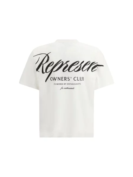 T-shirt REPRESENT Represent Owners Club Script T-Shirt Flat White S beżowa
