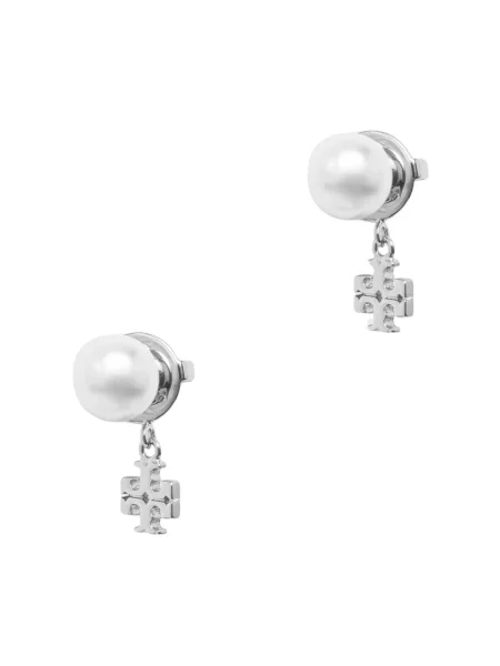 Tory Burch kolczyki Moondance szare