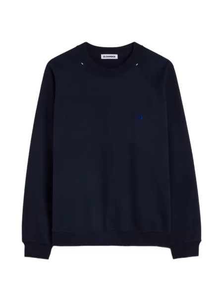 Hanorac crewneck Jil Sander din cașmir cu decolteu rotund albastru
