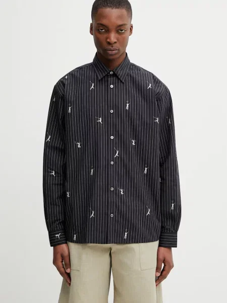 Lacoste cămașă pentru bărbați din negru