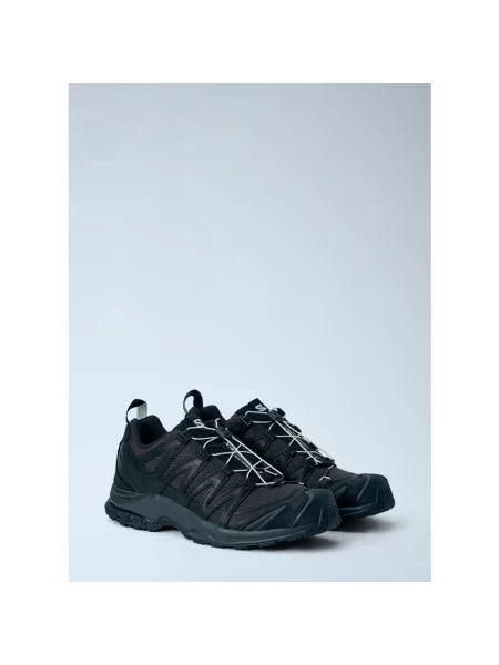 Lniane sneakersy Salomon czarne
