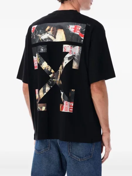 Tricou Off-white cu imagine alb