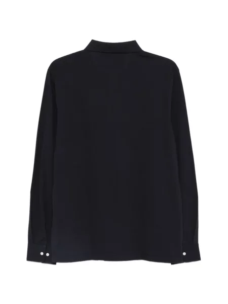 Tricou polo Hackett cu broderie lung albastru