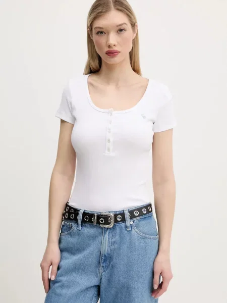 Tričko Abercrombie & Fitch bílá