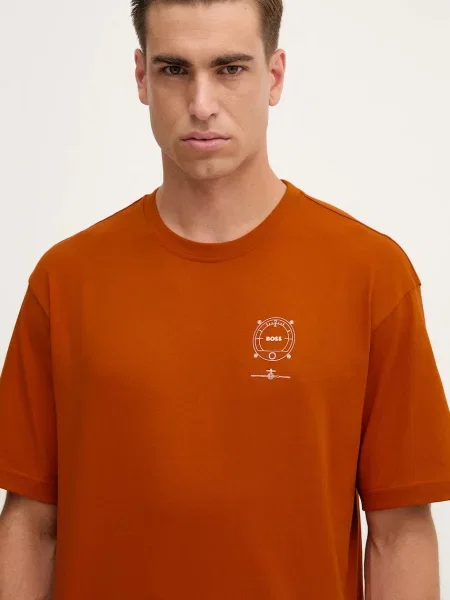 Футболка Boss Orange оранжевая