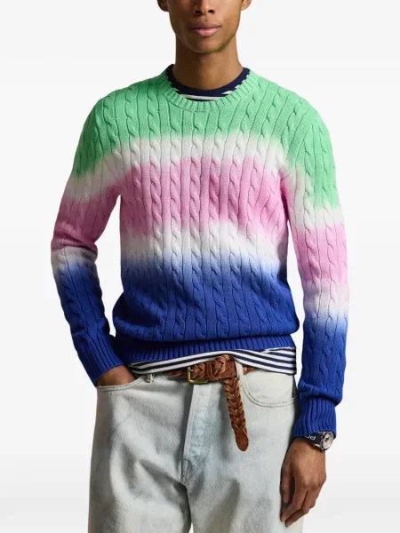 Șapcă Polo Ralph Lauren cu decolteu în V cu autograf în carouri albastru