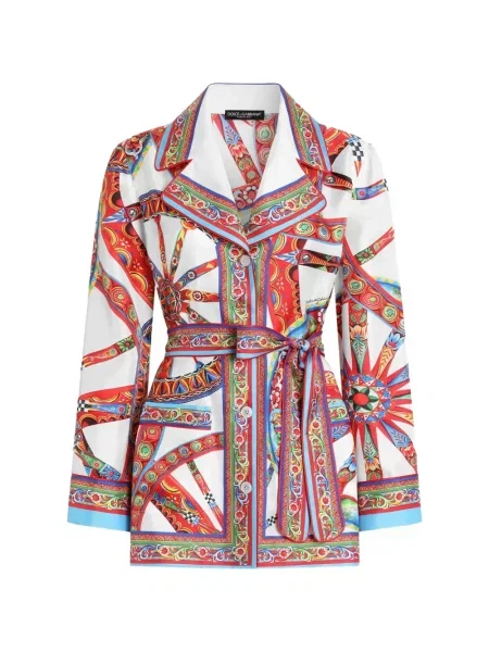 Cămașă Dolce & Gabbana de mătase cu imagine negru