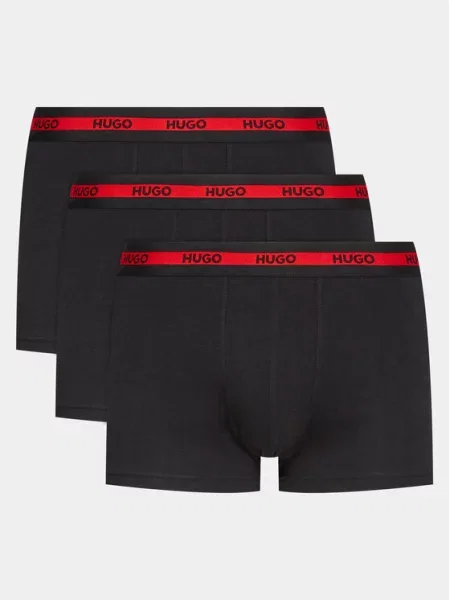 Strečové kraťasy Hugo Boss černé