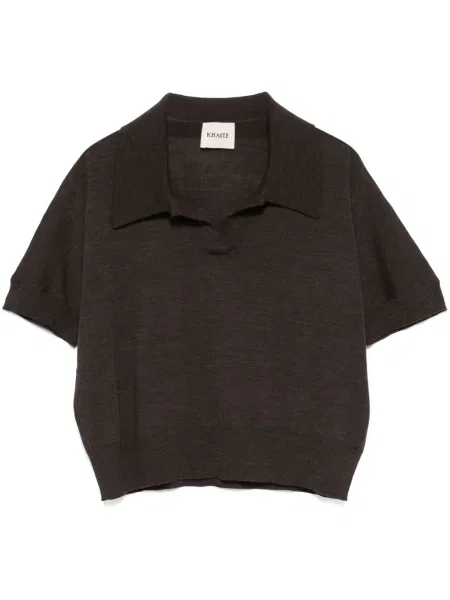 Polo Khaite brązowe