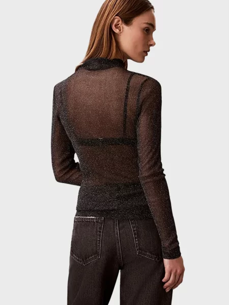 Водолазка топ Calvin Klein Jeans черный