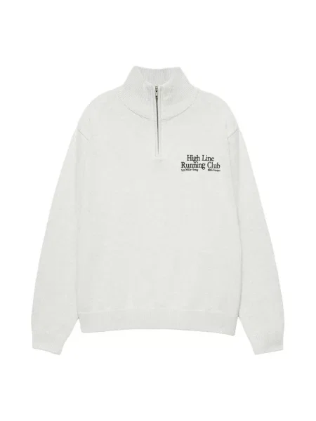 Pull&Bear Pulover gri deschis negru