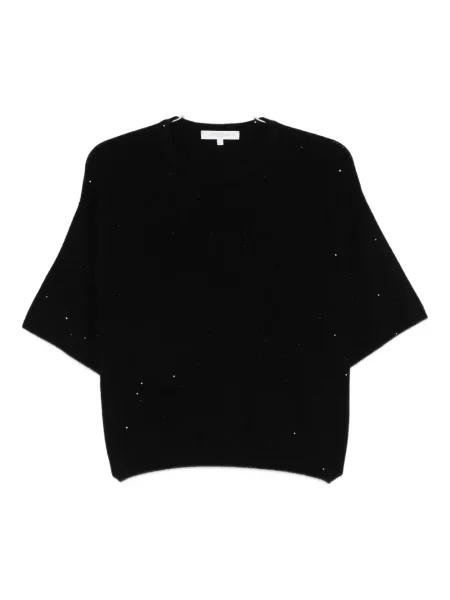 Top Antonelli cu paiete scurt negru