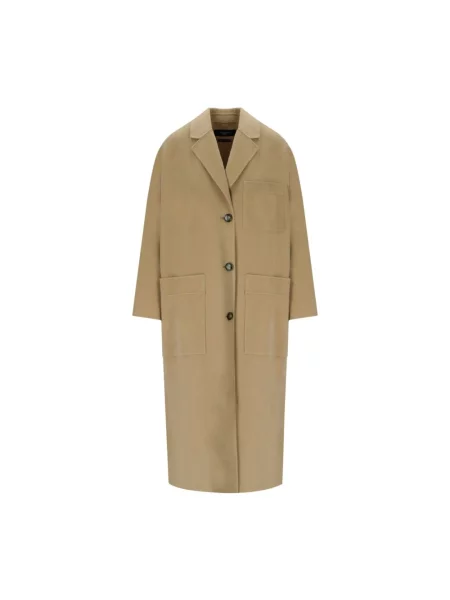 Płaszcz Weekend Max Mara wełniany beżowy