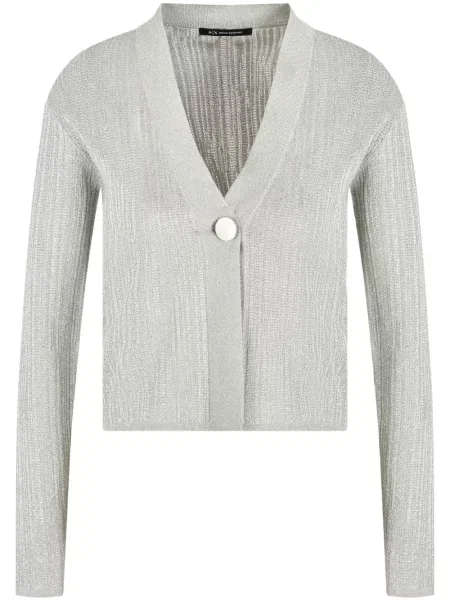 Cropp cardigan Armani Exchange cu decolteu în V gri