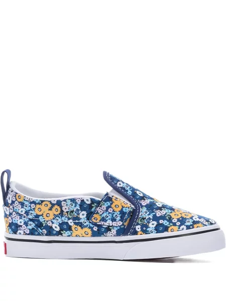 Sneakerși Vans cu model floral cu imagine slip-on albastru