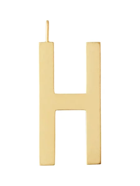 Позлатена сребърна висулка Design Letters