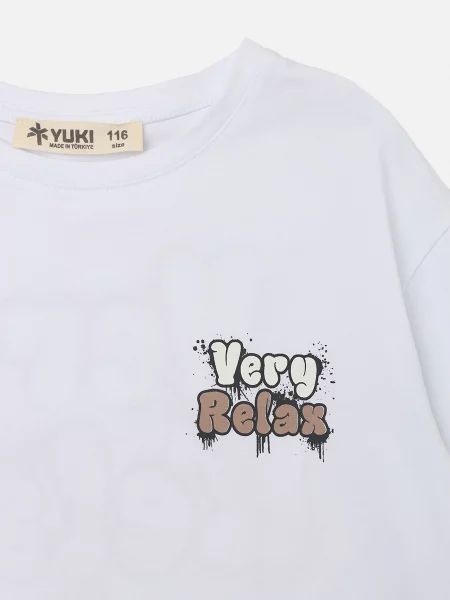 Детская футболка Yuki белая