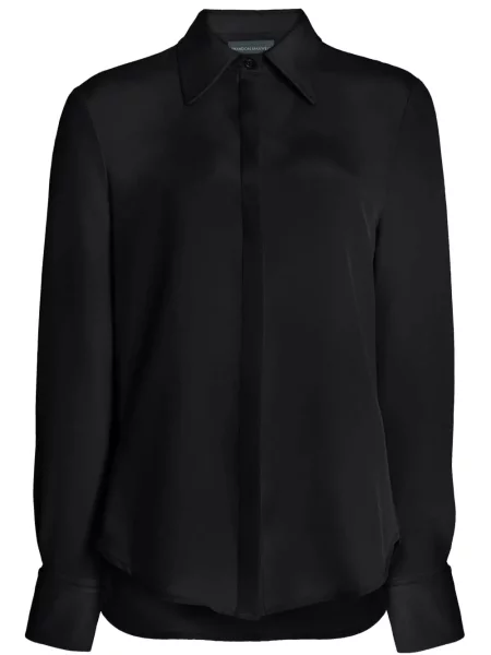 Cămașă Brandon Maxwell de mătase negru