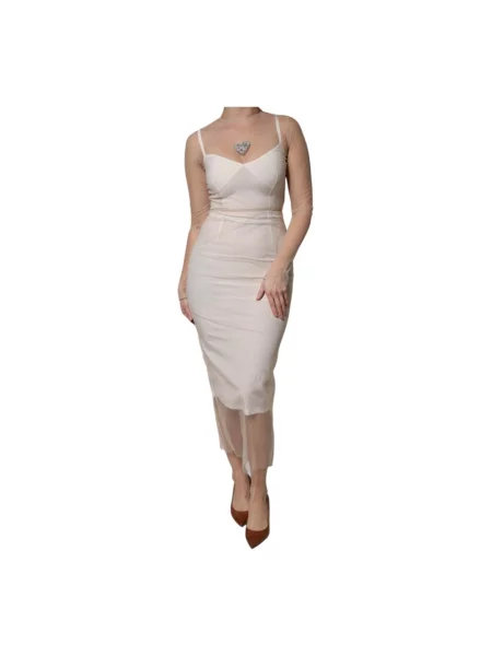 Sukienka midi Dolce And Gabbana biała