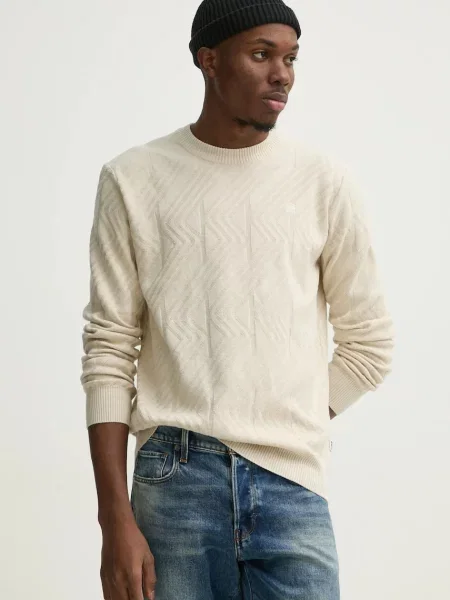 G-Star Raw sweter lekki beżowy