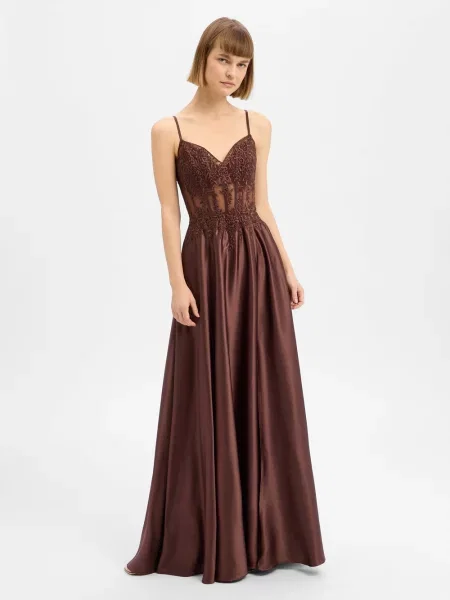 Luxuar Fashion Suknia wieczorowa dla kobiet Kobiety 32 brązowy