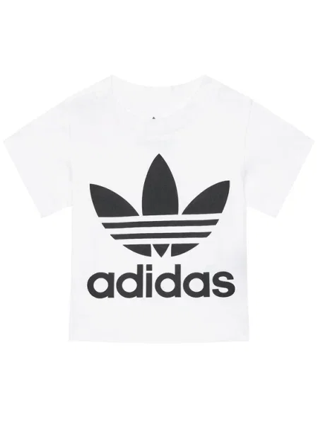 Adidas Majica Trefoil Regular Fit bela