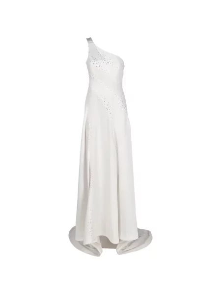 Rochie maxi Marco Gabrielli Atelier cu un umăr gol alb