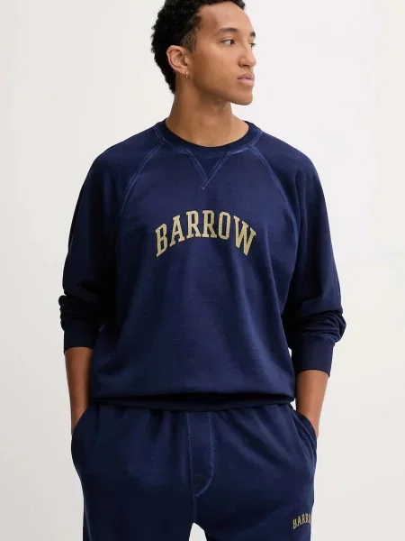 Bombažen pulover Barrow mornarsko modra
