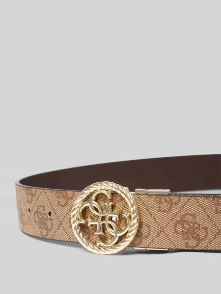 Pasek z detalem z logo Guess