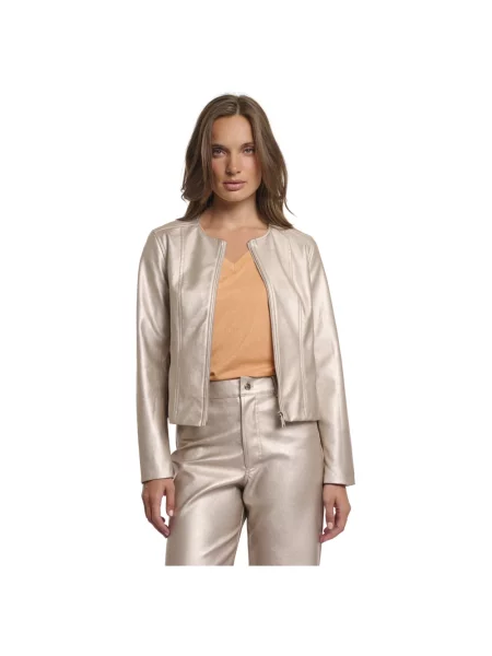 Kurtka skórzana Rino&pelle żółta