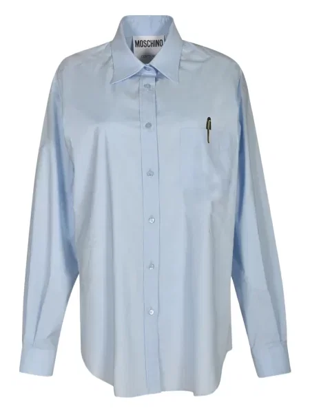 Cămașă Moschino cu imagine albastru