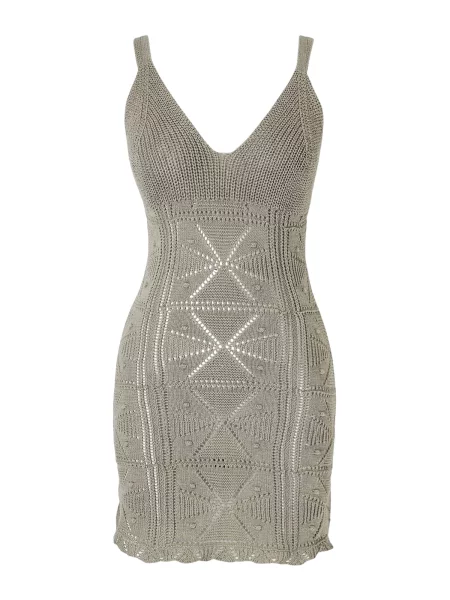 Trendyol Rochie tricotat kaki