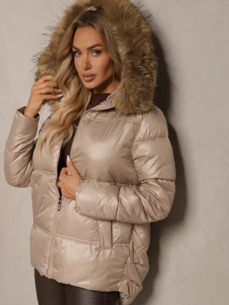 Geacă Zineira închis bej