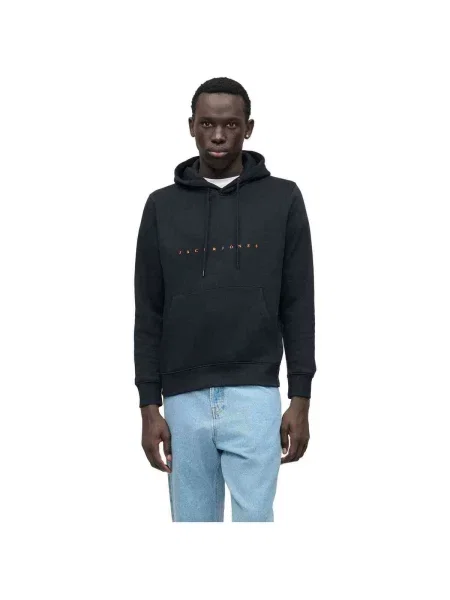 JACK & JONES Mikina STAR námornícka modrá / oranžová čierna
