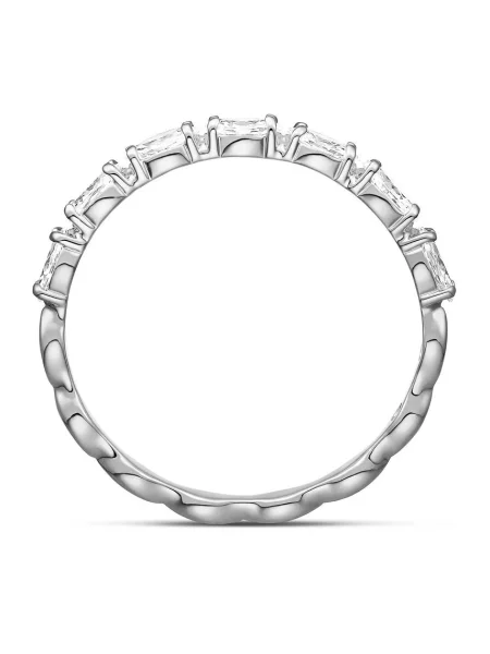 Pierścionek Swarovski szary