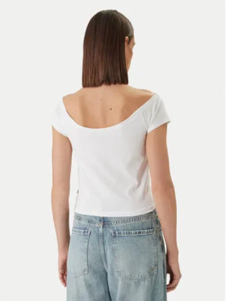 Guess Jeans Póló Regular Fit fehér