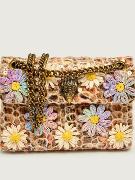 Kurt Geiger Geantă pe umăr MINI KENSINGTON FLOWERS bej