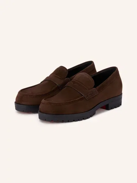 Christian Louboutin Mokasíny Cavavin tmavě hnědá