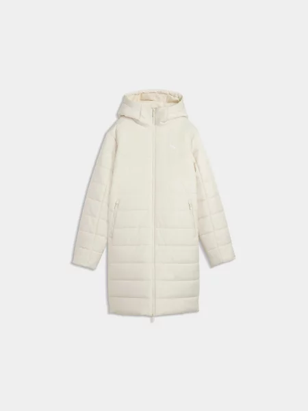 Демісезонна куртка PUMA Ess Hooded Padded Parka комбінований верх білий