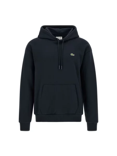 Bluza z kapturem Lacoste z kapturem niebieska