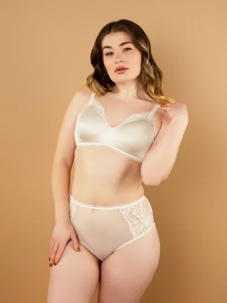 Труси brabrabra молочний поліамід/еластан