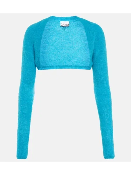 Cropp cardigan Ganni de lână albastru